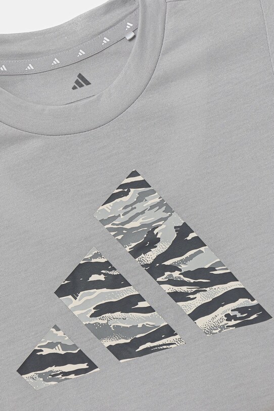 Chłopiec adidas t-shirt treningowy JI6107 szary