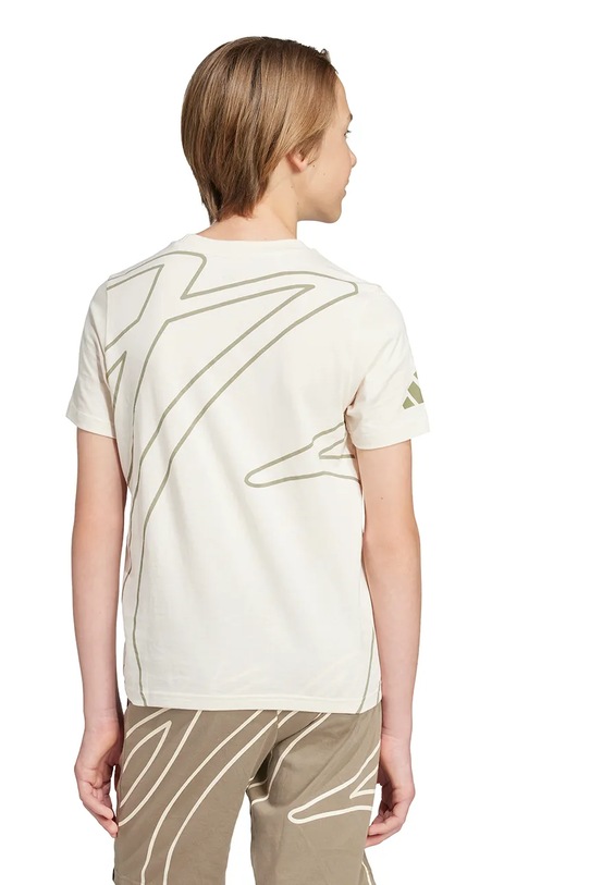 Детская хлопковая футболка adidas Performance JX1948