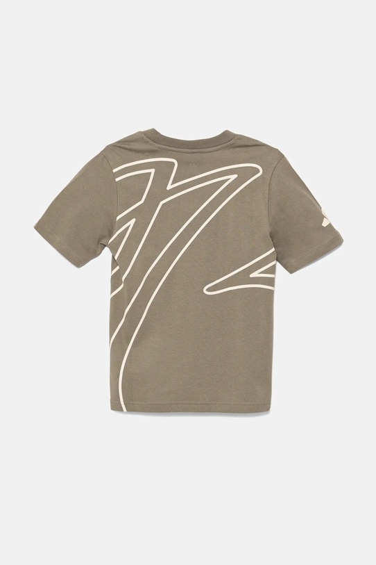 adidas Performance t-shirt bawełniany dziecięcy JY1877 zielony SS25