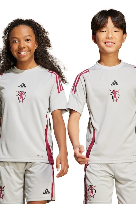 Dětské tričko adidas Performance kulatý šedá JX1967