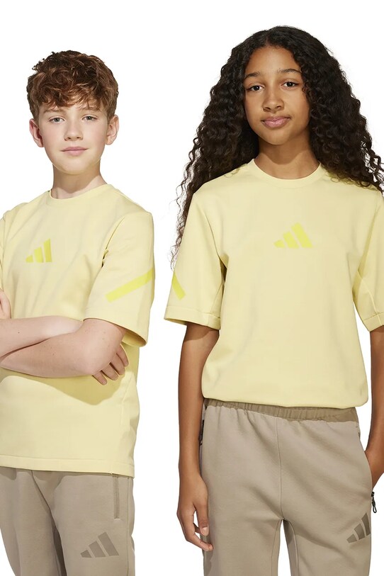 Tričko adidas kulatý zelená JD0015