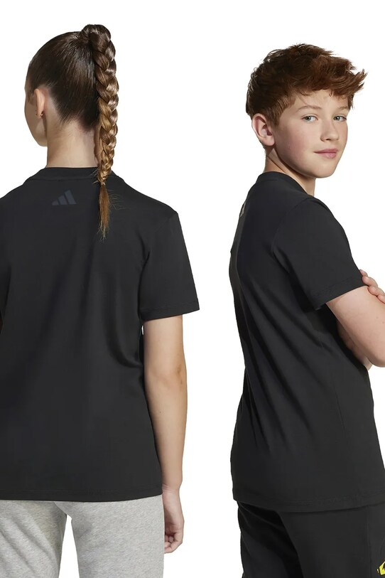 adidas tricou de bumbac pentru copii JC7581 negru