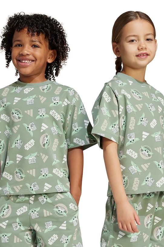 Дитяча футболка adidas інші зелений JF3650