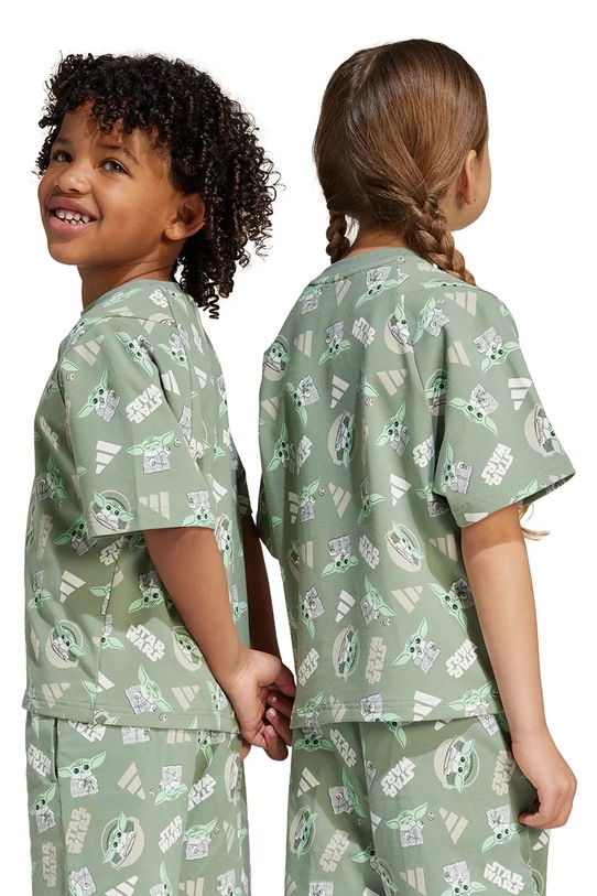 Дитяча футболка adidas JF3650 зелений