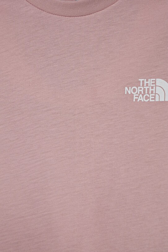 Chlapec Detské bavlnené tričko The North Face KID BOX NSE S/S TEE NF0A89H50UI1 ružová
