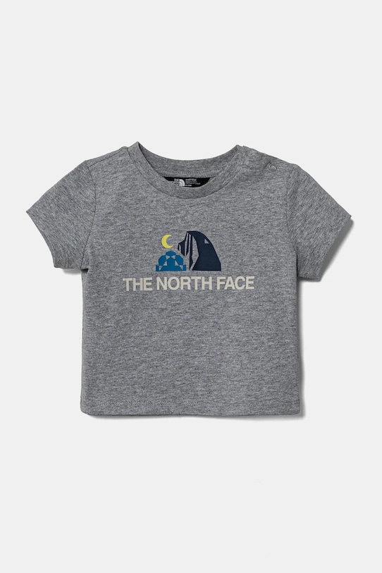 The North Face tricou din bumbac pentru bebelusi BABY GRAPHIC S/S TEE print gri NF0A8AXDDYX1