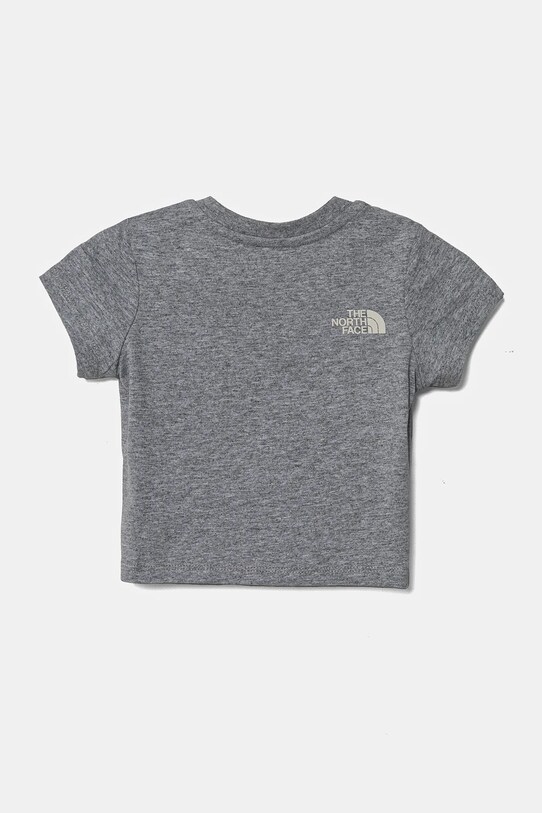 The North Face tricou din bumbac pentru bebelusi BABY GRAPHIC S/S TEE NF0A8AXDDYX1 gri SS25