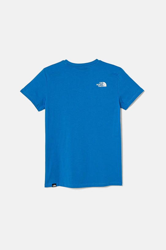 The North Face tricou copii TEEN S/S SIMPLE DOME TEE NF0A8DRPT4S1 albastru SS25