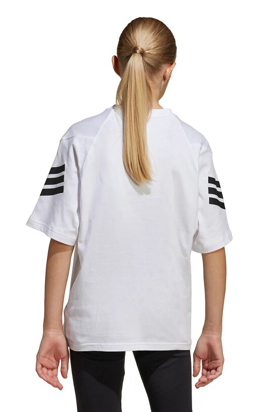 adidas tricou de bumbac pentru copii JN8088 alb