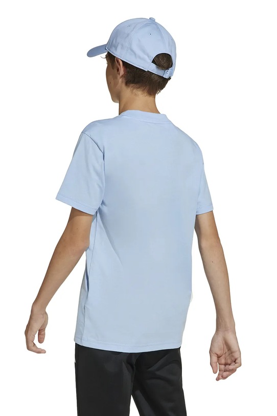 adidas tricou de bumbac pentru copii albastru JC9665