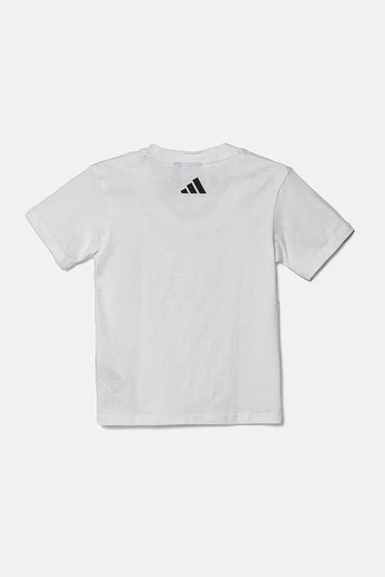 Мальчик Детская хлопковая футболка adidas x Smiley World JJ3071 белый