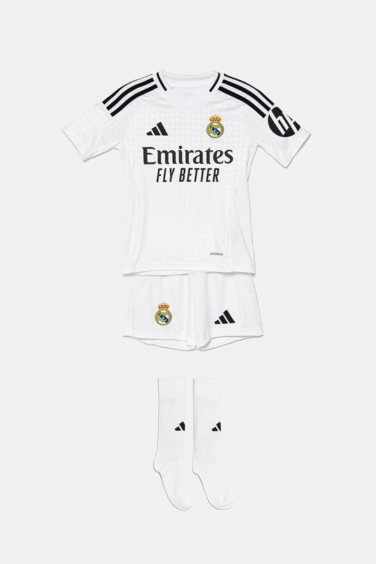 Παιδικό σετ adidas REAL πλεκτό ύφασμα λευκό JX2616
