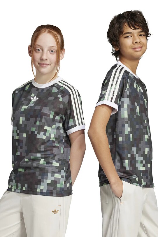 adidas Originals tricou copii imprimeu verde JZ9939