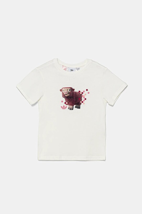 adidas Originals t-shirt bawełniany dziecięcy JZ9936 biały SS25