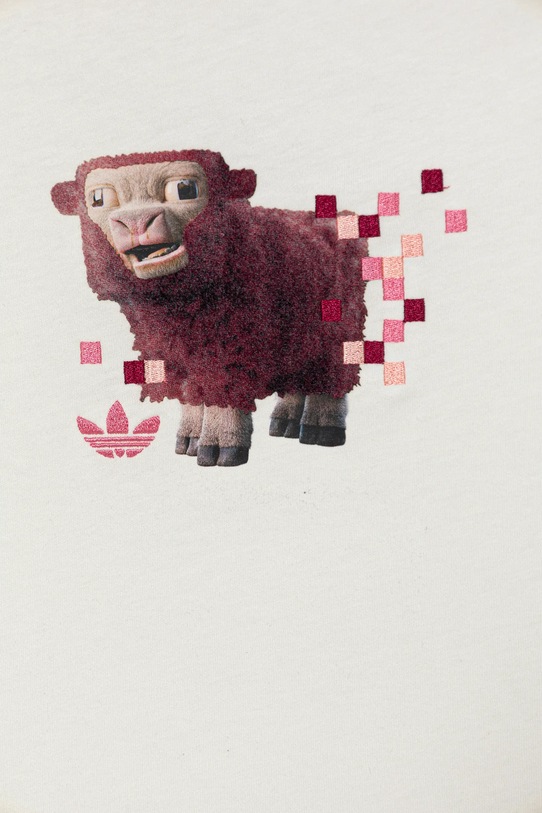 Dětské bavlněné tričko adidas Originals bílá JZ9936