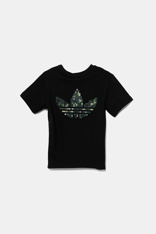 Αγορίστικα Παιδικό βαμβακερό μπλουζάκι adidas Originals JZ9940 μαύρο