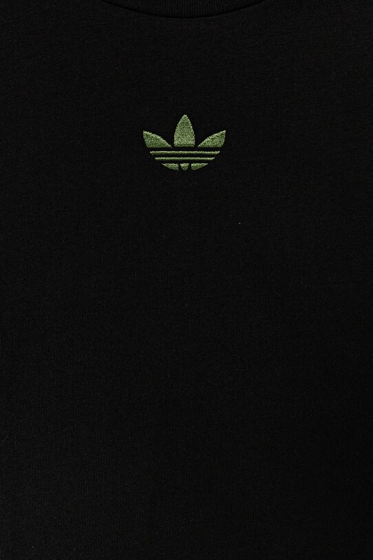 Дитяча бавовняна футболка adidas Originals чорний JZ9940