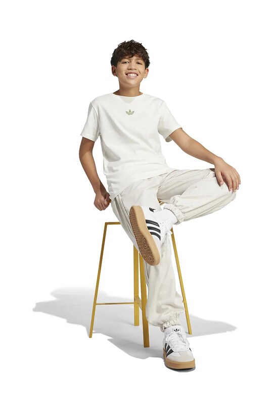 Детская хлопковая футболка adidas Originals JY8374