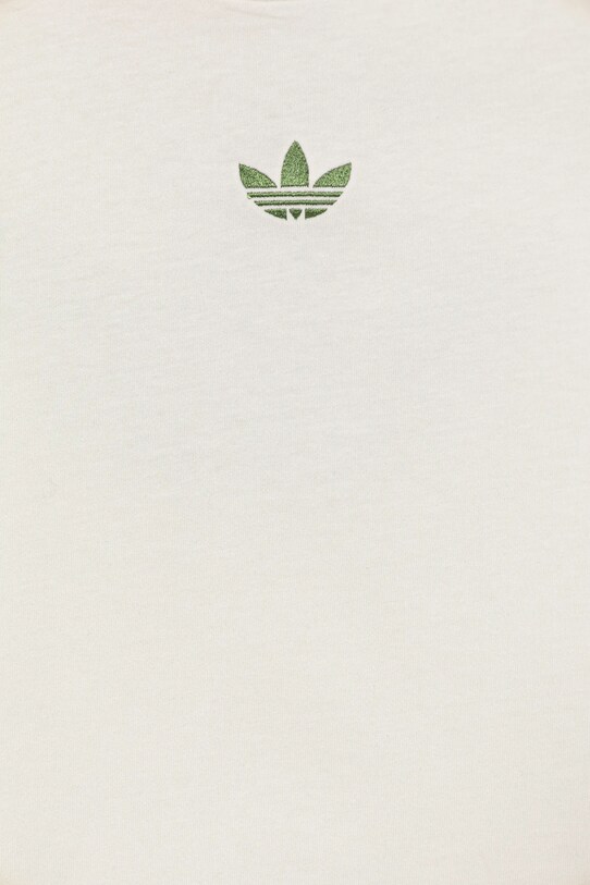 Детская хлопковая футболка adidas Originals бежевый JY8374