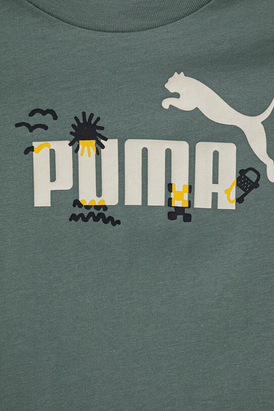 Băieți Puma tricou de bumbac pentru copii SANDY ADVENTURES Tee 685155.K verde