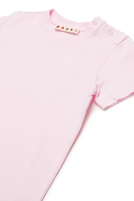 Chlapec Detské bavlnené tričko Marni MT276B T-SHIRT M01438 ružová
