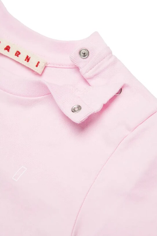Detské bavlnené tričko Marni MT276B T-SHIRT ružová M01438