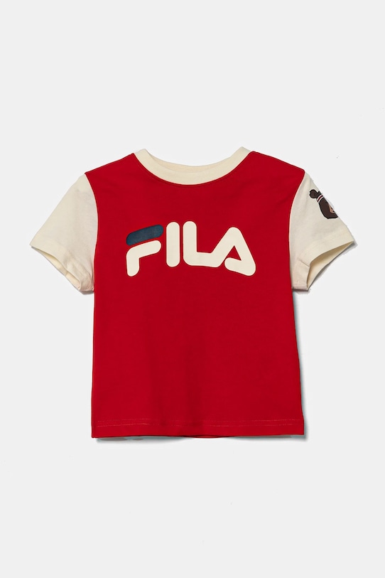 Fila tricou de bumbac pentru copii LUBAN print rosu FAK0394