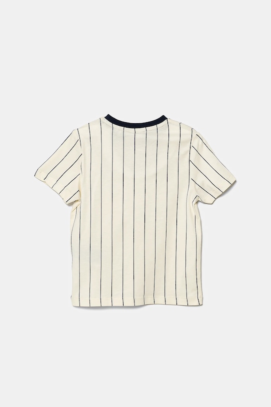 Fila t-shirt bawełniany dziecięcy LEBA FAK0398 beżowy SS25