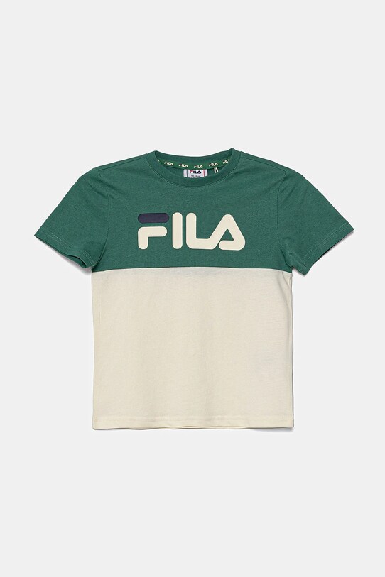 Fila tricou de bumbac pentru copii LOTTUM print bej FAK0404