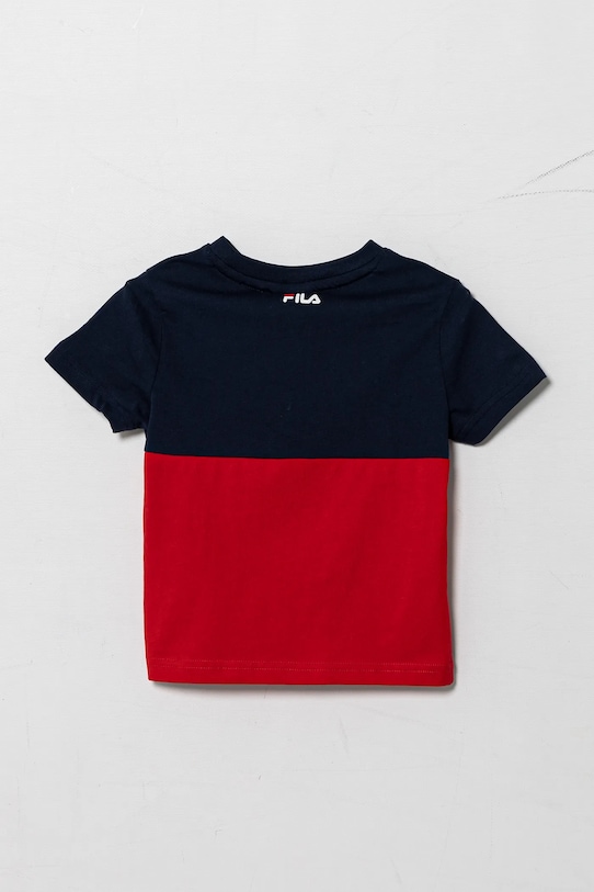 Detské bavlnené tričko Fila LOTTUM FAK0404 červená SS25