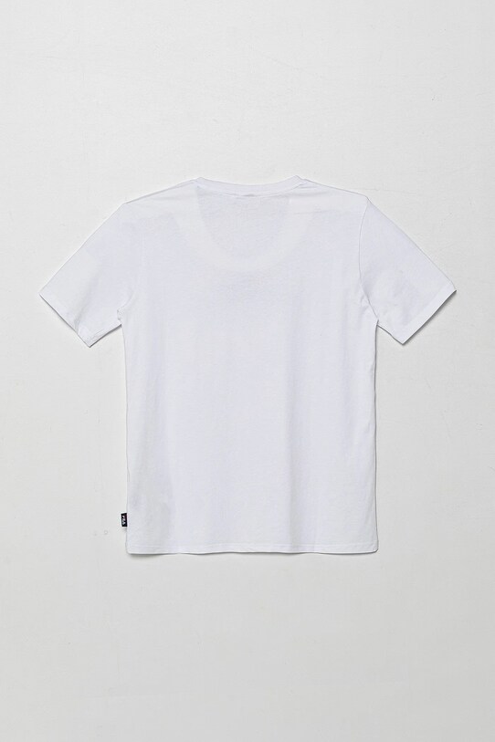 Fila t-shirt bawełniany dziecięcy LOHBERG FAT0626 biały SS25