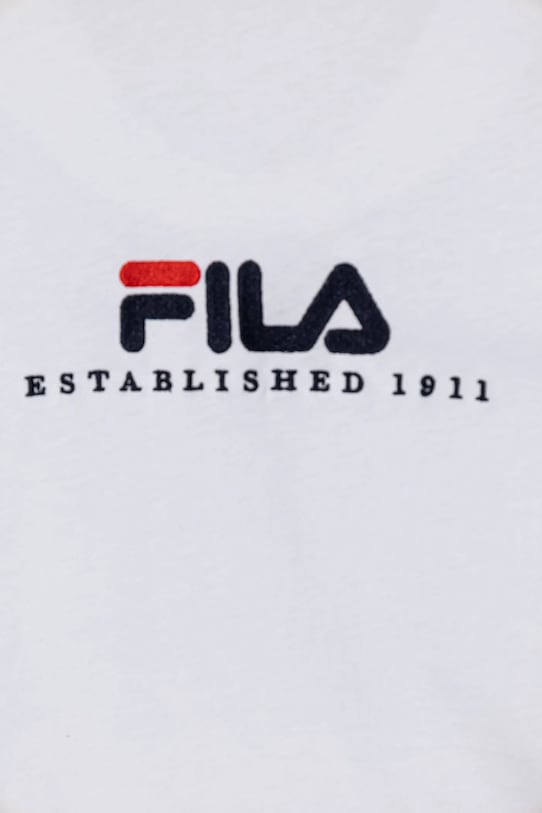 Хлопчик Дитяча бавовняна футболка Fila LOHBERG FAT0626 білий