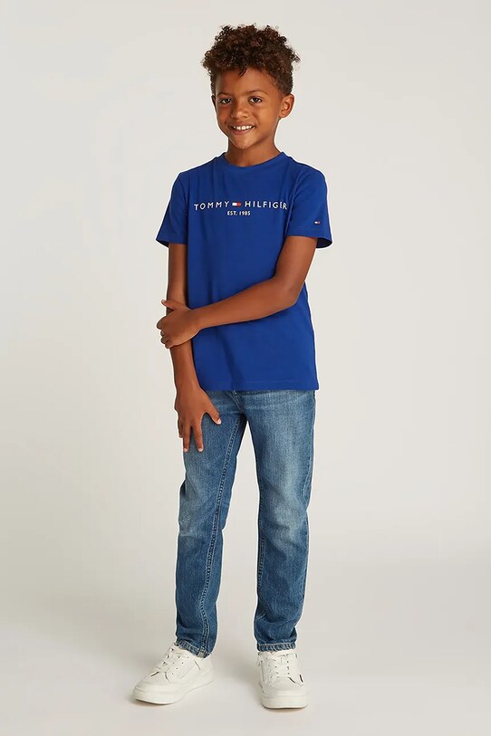 Dětské bavlněné tričko Tommy Hilfiger KS0KS00397.128.176.PPYA