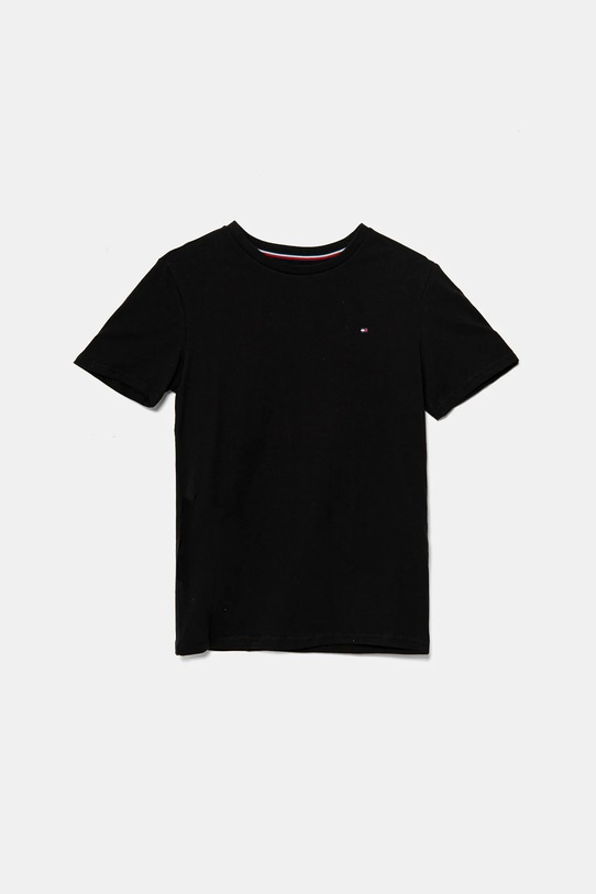 Tommy Hilfiger t-shirt bawełniany dziecięcy 2-pack UK0UK00073.PPYA czarny SS25
