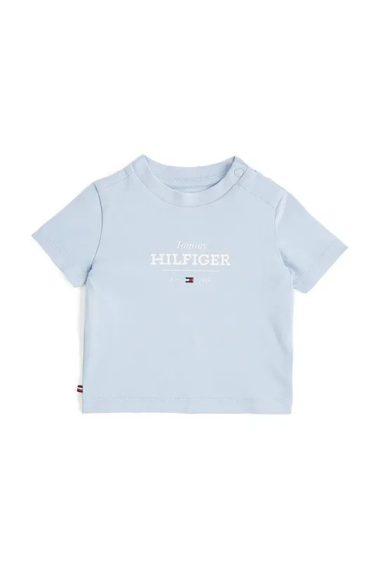 Tommy Hilfiger t-shirt niemowlęcy z elastanem niebieski KN0KN02033.PPYA