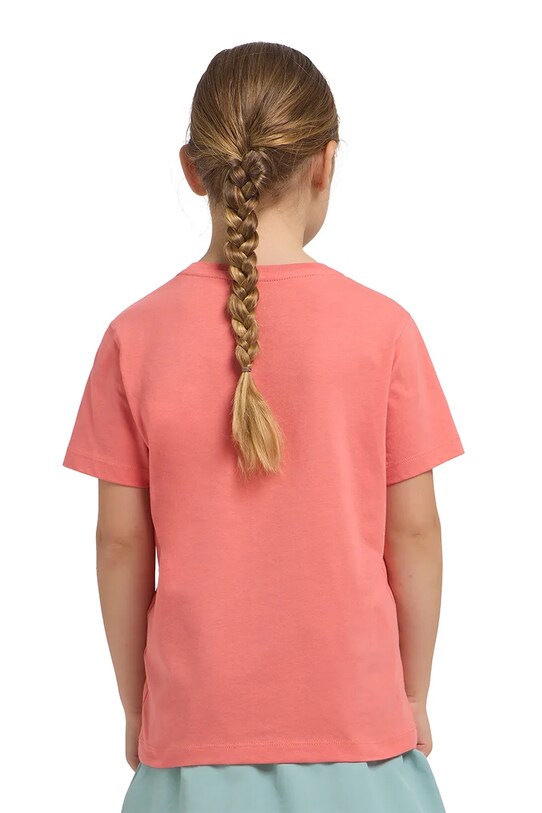 Jack Wolfskin t-shirt in cotone per bambini ESSENTIAL COTTON T K A64184.116.152 rosa