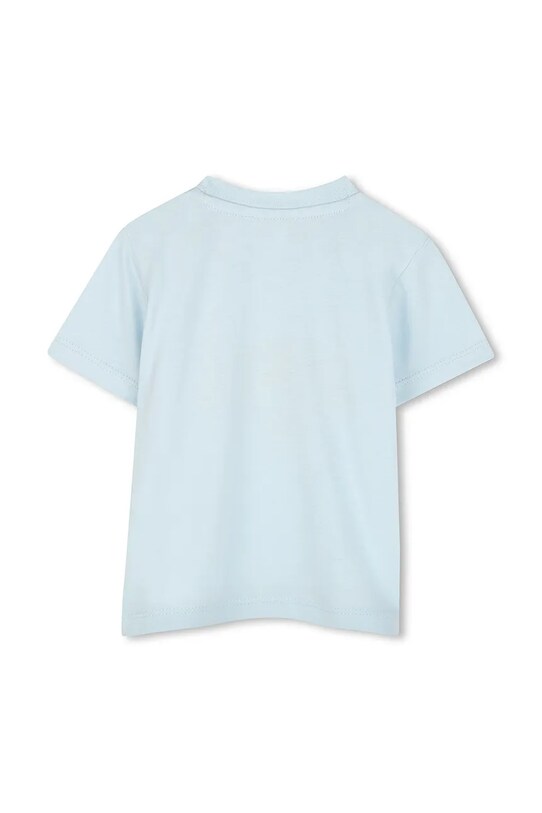 Otroška bombažna kratka majica Kenzo Kids K60977.86.102 modra SS25