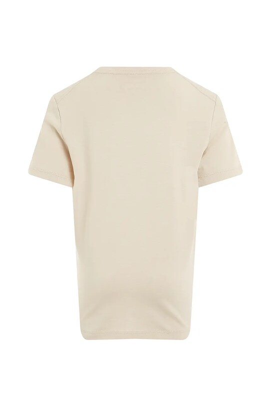 Chłopiec Calvin Klein Jeans t-shirt bawełniany dziecięcy IU0IU00676.PPYA beżowy