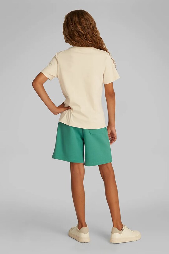 Calvin Klein Jeans t-shirt bawełniany dziecięcy beżowy IU0IU00676.PPYA