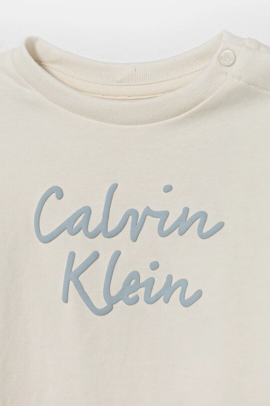 Chłopiec Calvin Klein Jeans t-shirt dziecięcy IN0IN00292.PPYA beżowy