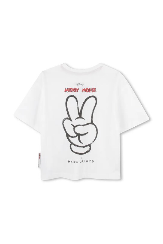 Хлопчик Дитяча бавовняна футболка Marc Jacobs W60447.86.108 білий