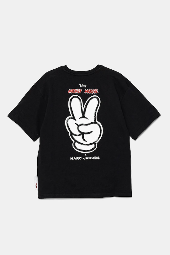 Marc Jacobs t-shirt bawełniany dziecięcy W60447.86.108 czarny SS25