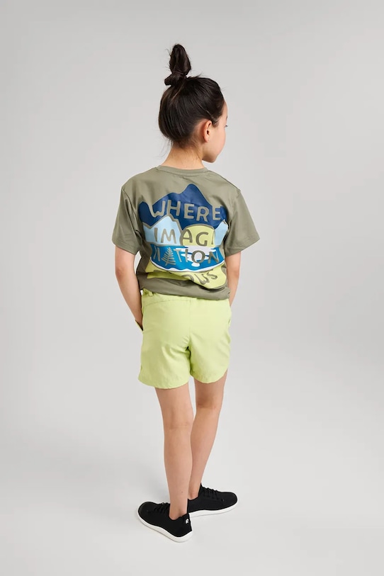 Reima tricou copii Siirtyy print verde 5200353A.PPYA