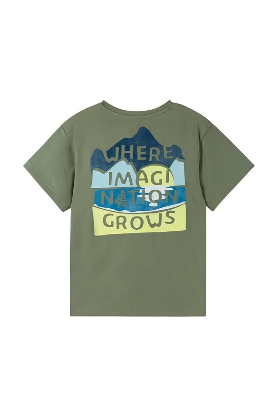 Băieți Reima tricou copii Siirtyy 5200353A.PPYA verde