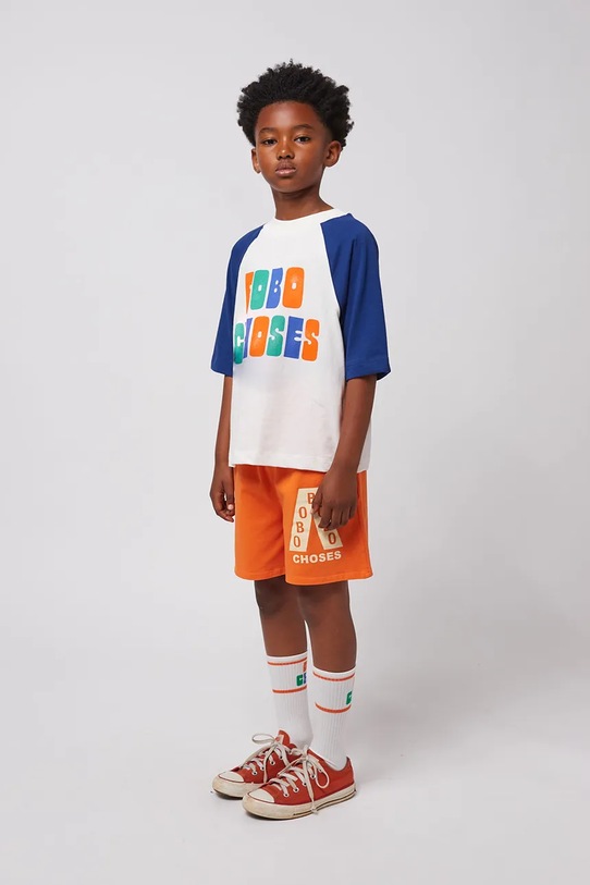 Bobo Choses tricou de bumbac pentru copii 125AC125 alb