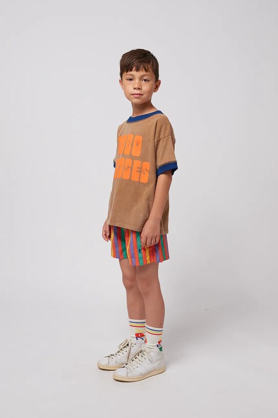 Bobo Choses tricou de bumbac pentru copii 125AC124 maro