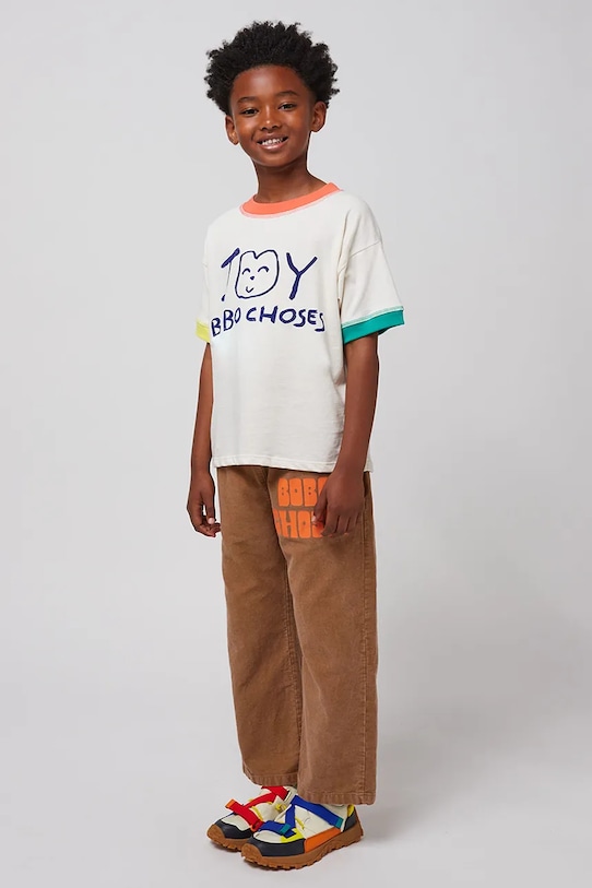Детская хлопковая футболка Bobo Choses Smiling 125AC014