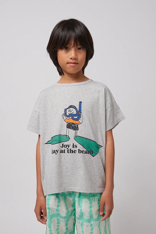 Bobo Choses t-shirt bawełniany dziecięcy A Day At The Beach 125AC007
