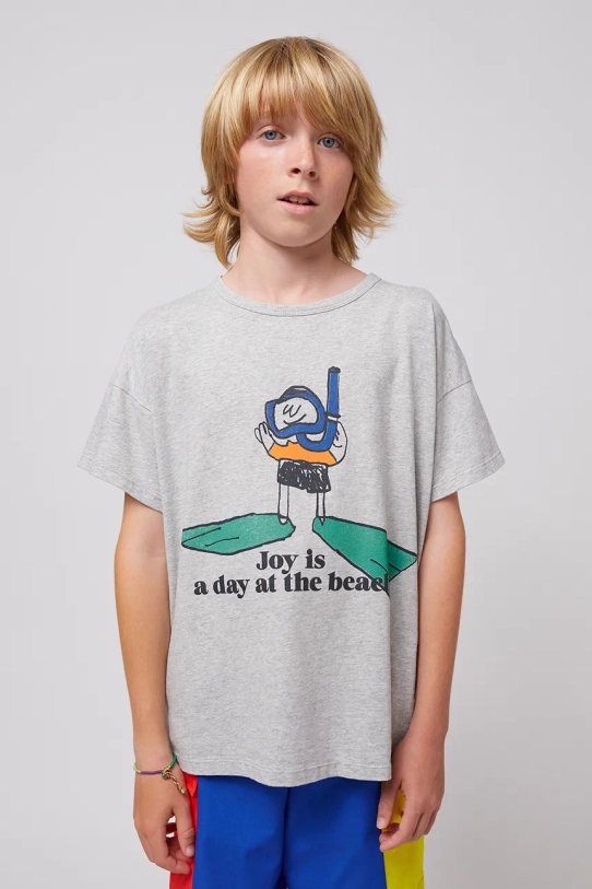 Bobo Choses t-shirt bawełniany dziecięcy A Day At The Beach 125AC007