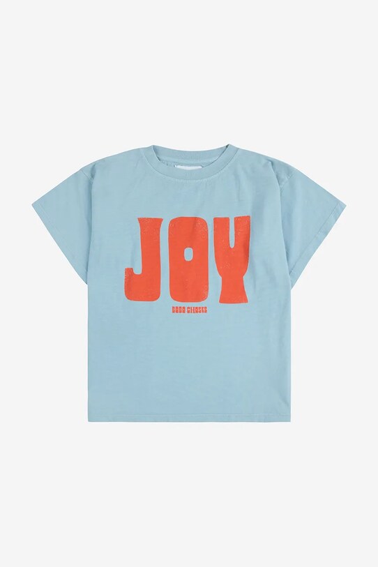 Дитяча бавовняна футболка Bobo Choses Joy 125AC010 блакитний SS25